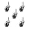 Service Caster 2 Inch Thermoplastic Rubber Wheel 1-3/8 Grip Ring Stem Caster SCC, 5PK SCC-GR05S210-TPRS-716138-5 - alternate 1